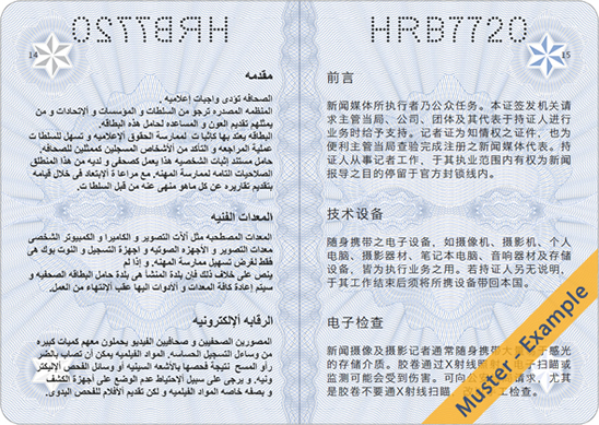 Internationaler Pressepass