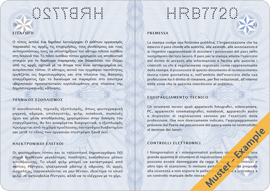 Internationaler Pressepass