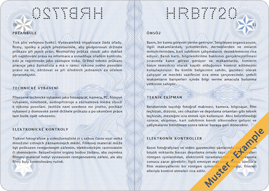 Internationaler Pressepass